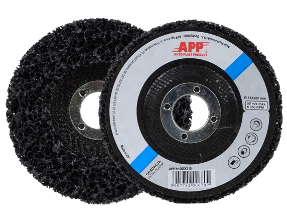 Disque abrasif pour meuleuse d'angle noir 125x22mm